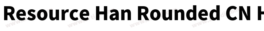 Resource Han Rounded CN Heavy字体转换
